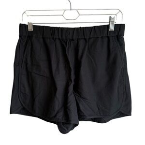 Madewell Black High Waisted Pull On Casual Cotton Shorts Size Small NWOT